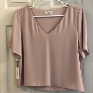 Babaton short sleeve blouse NWT